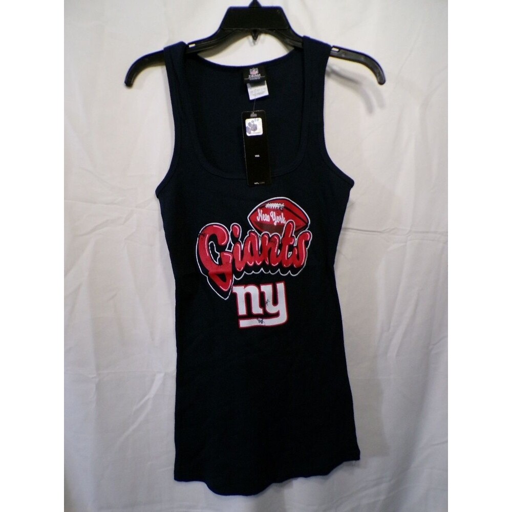 Team Apparel Giants Women's Tank Top L Navy Scoop Neck